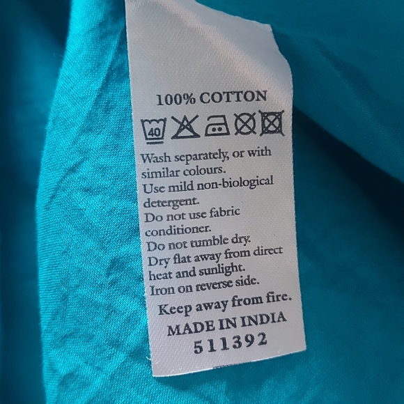 Monsoon Embroidered Skirt UK Size 16 Applique Beige Purple Blue A-line Lined - Picture 8 of 8